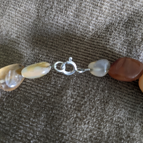 16" orange agate necklace - Picture 3 of 3